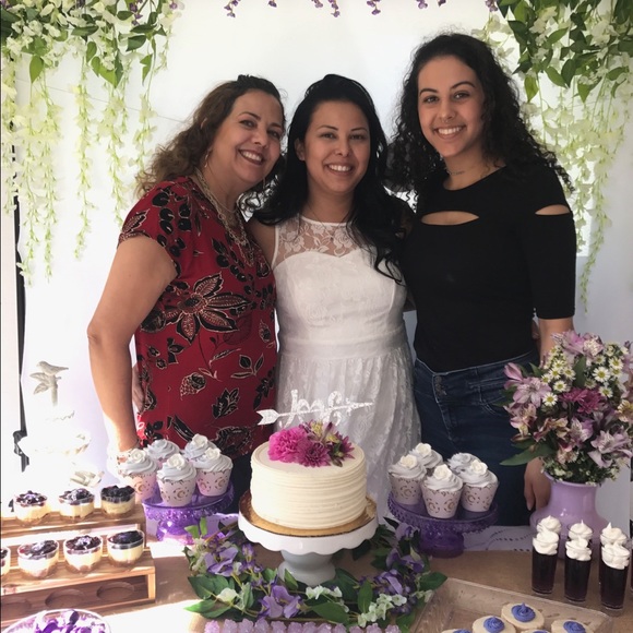 White lace maxi dress - Picture 4 of 4